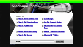 What Onechannel.com website looked like in 2014 (10 years ago)