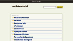 What Ontdekwinkel.nl website looked like in 2014 (10 years ago)