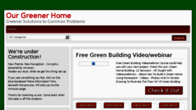 What Ourgreenerhome.com website looked like in 2014 (9 years ago)