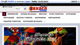 What Oaxacamio.mx website looked like in 2014 (9 years ago)
