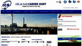 What Oilgascareerhunt.in website looked like in 2014 (9 years ago)