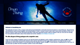 What Omandiving.com website looked like in 2014 (9 years ago)