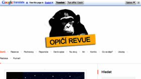 What Opicirevue.cz website looked like in 2014 (9 years ago)