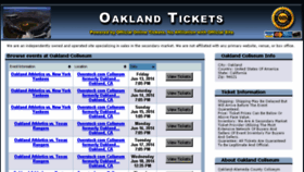 What Oaklandcoliseum.net website looked like in 2014 (9 years ago)