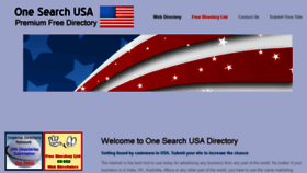 What Onesearchusa.com website looked like in 2014 (9 years ago)