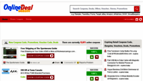 What Onlinedealwebsite.com website looked like in 2014 (9 years ago)