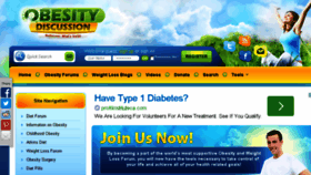 What Obesitydiscussion.com website looked like in 2014 (9 years ago)