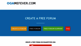 What Ogamefever.com website looked like in 2014 (9 years ago)