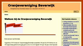 What Oranjeverenigingbeverwijk.nl website looked like in 2014 (9 years ago)