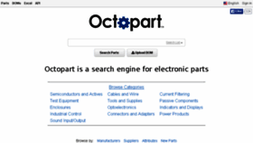 What Octopart.com website looked like in 2014 (9 years ago)