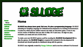 What Opensludge.sourceforge.net website looked like in 2014 (9 years ago)