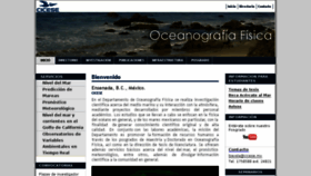 What Oceanografia.cicese.mx website looked like in 2014 (9 years ago)