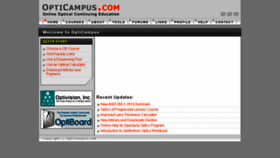 What Opticampus.com website looked like in 2014 (9 years ago)