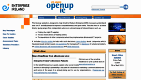 What Openup.ie website looked like in 2011 (13 years ago)