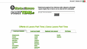 What Offertedilavoroparttime.it website looked like in 2014 (11 years ago)