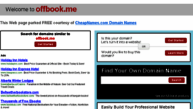 What Offbook.me website looked like in 2014 (9 years ago)