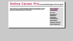 What Onlinecareerpro.com website looked like in 2015 (9 years ago)