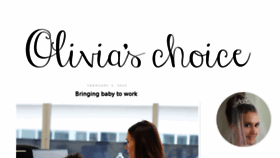 What Oliviaschoiceblog.com website looked like in 2015 (9 years ago)