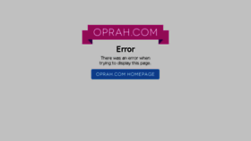 What Oprahweekend.com website looked like in 2015 (9 years ago)