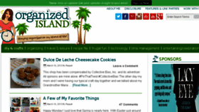 What Organizedisland.com website looked like in 2015 (9 years ago)