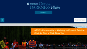 What Outofthedarkness.org website looked like in 2015 (9 years ago)
