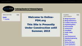What Online-pdh.org website looked like in 2015 (9 years ago)