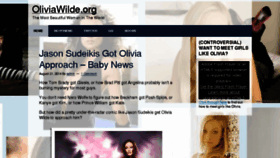 What Oliviawilde.org website looked like in 2015 (9 years ago)
