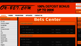 What On-bet.com website looked like in 2015 (9 years ago)