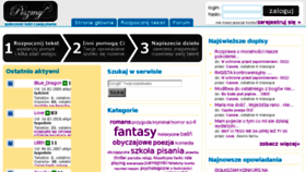 What Opowiadam.pl website looked like in 2015 (9 years ago)