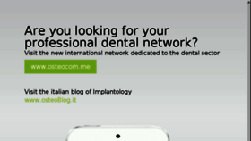 What Osteocom.net website looked like in 2015 (9 years ago)