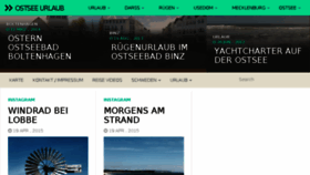What Ostsee.be website looked like in 2015 (9 years ago)