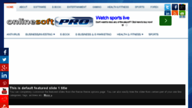 What Onlinesoftpro.com website looked like in 2015 (9 years ago)