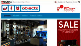 What Objectz-shop.de website looked like in 2015 (8 years ago)