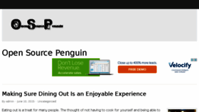 What Opensourcepenguin.net website looked like in 2015 (8 years ago)
