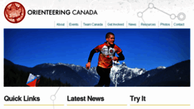 What Orienteering.ca website looked like in 2015 (8 years ago)