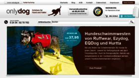 What Onlydog.de website looked like in 2015 (8 years ago)