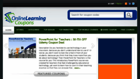 What Onlinelearningdiscount.com website looked like in 2015 (8 years ago)