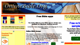 What Onlinebible.org website looked like in 2015 (8 years ago)