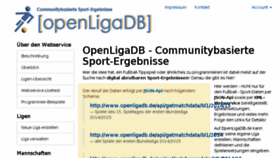 What Openligadb.de website looked like in 2015 (8 years ago)