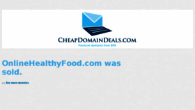 What Onlinehealthyfood.com website looked like in 2015 (8 years ago)