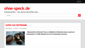 What Ohne-speck.de website looked like in 2015 (8 years ago)