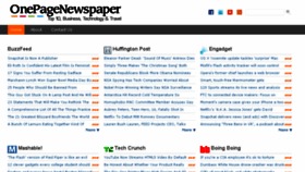 What Onepagenewspaper.com website looked like in 2015 (8 years ago)
