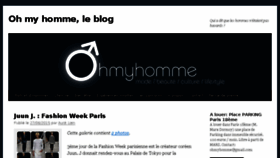 What Ohmyhomme.fr website looked like in 2015 (8 years ago)