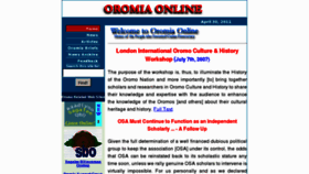 What Oromo.com website looked like in 2011 (13 years ago)