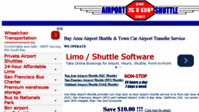 What Onestopshuttle.com website looked like in 2015 (8 years ago)