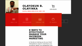 What Olayokunyinka.com website looked like in 2015 (8 years ago)