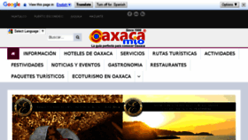 What Oaxacamio.mx website looked like in 2015 (8 years ago)