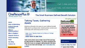 What Onepersonplus.com website looked like in 2015 (8 years ago)