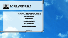 What Ogunlokun.com website looked like in 2015 (8 years ago)