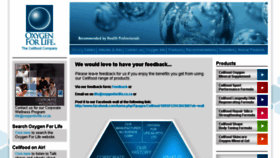 What Oxygenforlife.co.za website looked like in 2015 (9 years ago)